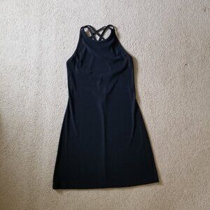 Strappy, sporty little black dress
